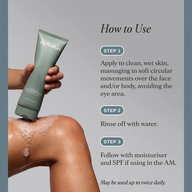 Clear Skin Daily Face & Body Wash - Alpha-H