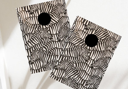 Kado Zakje ZEBRA (papier) 17 x 25 cm