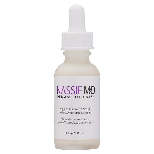 Nightly Restorative Serum With 4x Antioxidant Complex - NassifMD